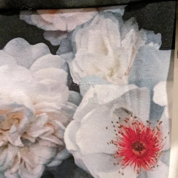 Ted Baker London Chelsea Floral Black Sheath Dress Size TB 3/US 8-10 - Picture 5 of 5